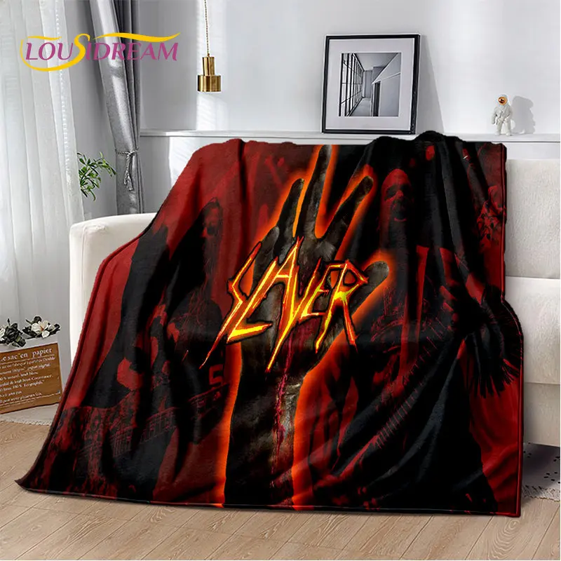 

Slayer Heavy Metal Band Soft Plush Blanket,Flannel Blanket Throw Blanket for Living Room Bedroom Bed Sofa Picnic Cover Warm Kids