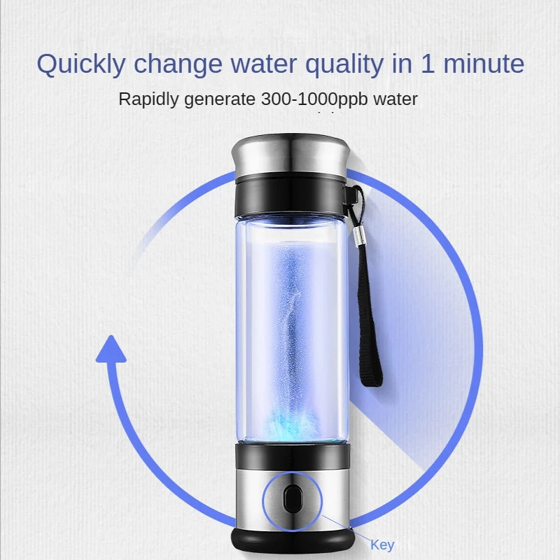 1 Piece Hydrogen Generator Water Cup Filter Ionizer Maker Hydrogen-Rich Water Super Antioxidants Hydrogen Water Bottle
