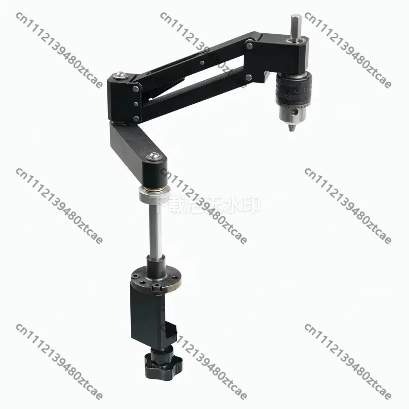 Adjustable Aluminum Profile Tapping Bracket Hand Drill Base Alloy Workbench Support Arm Mount