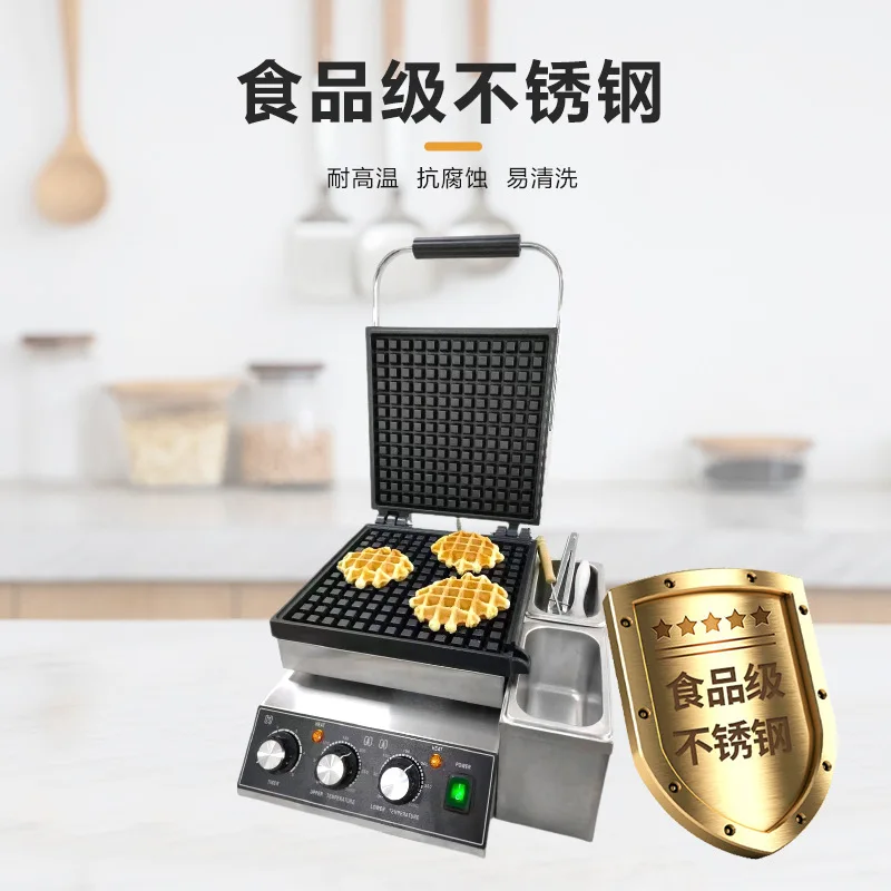 Commercial nonstick machine for small business shape waffle makers