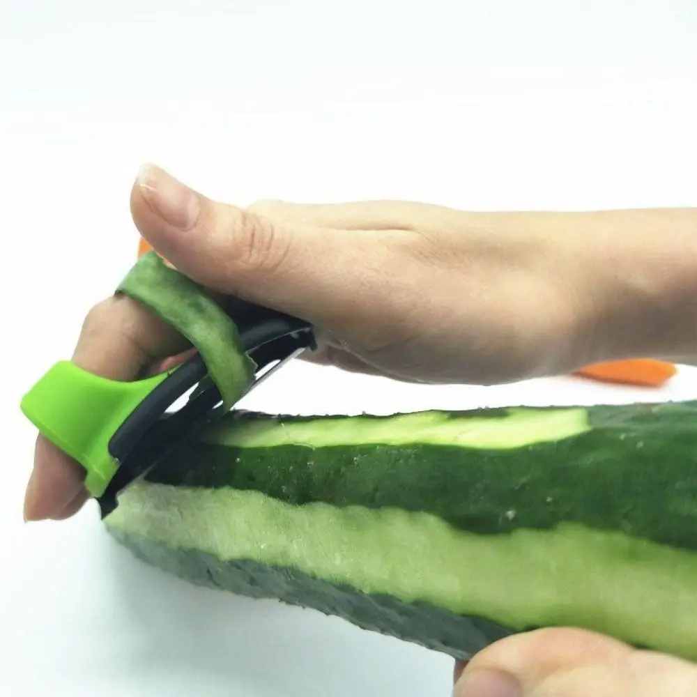 Handheld Fruit Peeler Stainless Steel Parer Cutter Double Fingers Vegetable Slicer Quickly Stripping Kitchen Gadgets Accessory