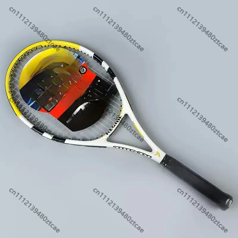 Full Carbon Integrated Tennis Racket For Beginners Men Women Professional Training Single Player Sports Racket Set