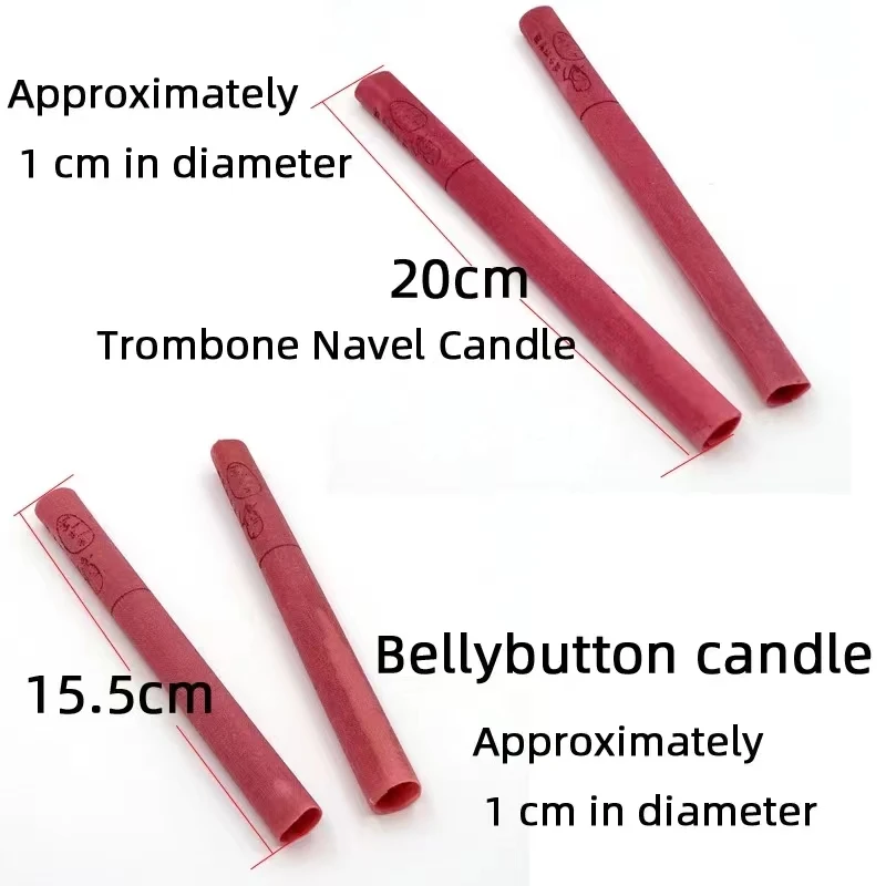 Navel Candle Moxibustion Straight Tube with Plug Large SPA Aromatherapy Indian Belly Care and Conditioning Clearing Damp 20cm