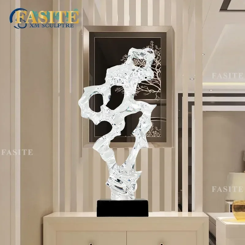 For Modern Home Decor Transparent Resin Sculpture Ornament High-end Office Hotel Lobby Restaurant Clubhouse Decoration Art