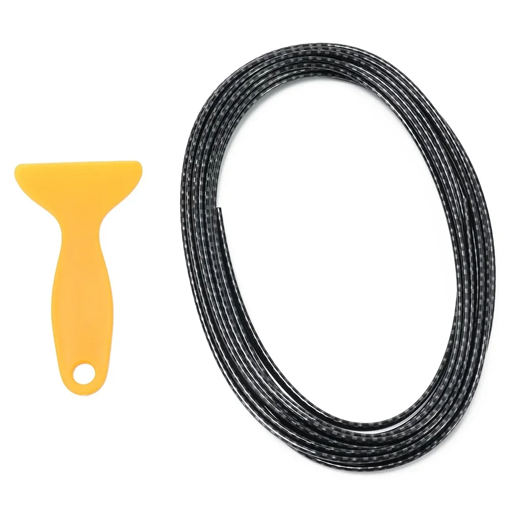 Reemplazo útil a estrenar, tira embellecedora de alta calidad, accesorios de 5M, decoración Interior de fibra de carbono para coche negro