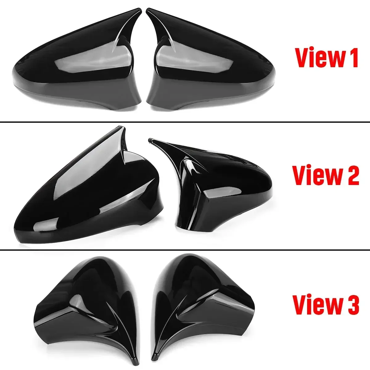 Door Mirror Cover For LEXUS ES GS LS CT RC F-Sport Lexus IS200 250 300 350 2014-2020 Only fit LHD ABS Car Upgrade Decoration
