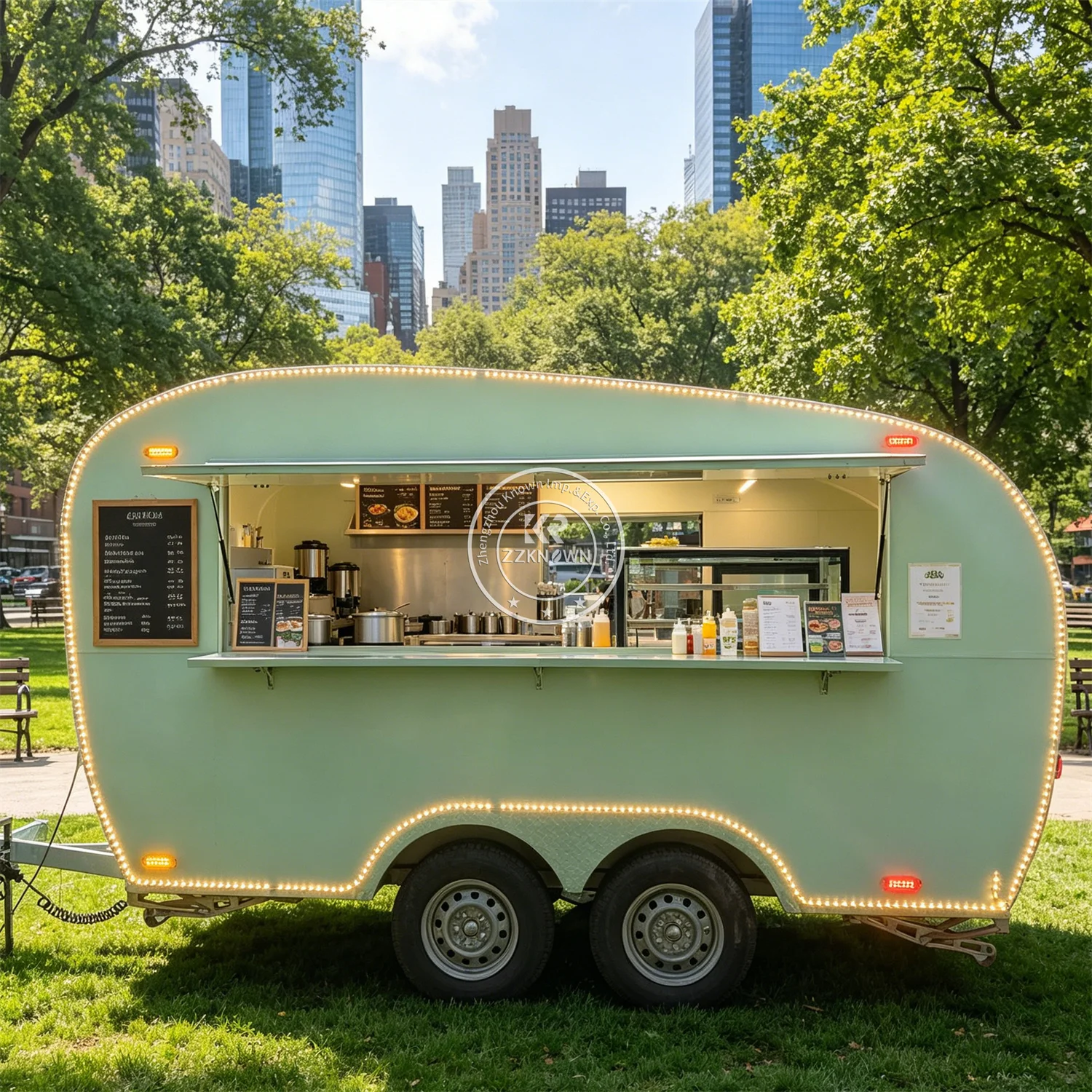 

DOT Approved Coffee Trailer Mobile Kitchen Food Truck Trailer Concession Catering Coffee Bar Food Truck Fully Equipped