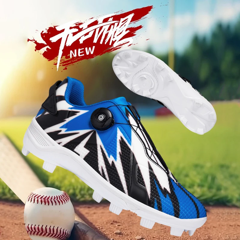 

Профессиональные бейсбольные кроссовки для мужчин, низкие бейсбольные тренировочные кроссовки, нескользящие длинные кроссовки с шипами, удобные уличные кроссовки