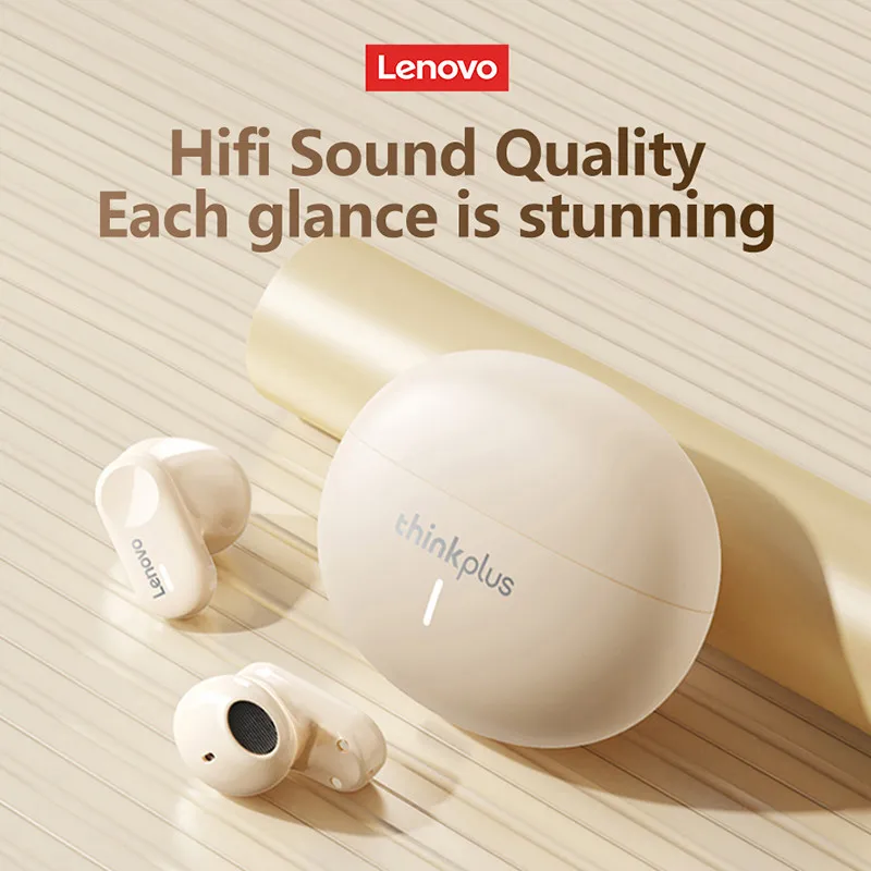 Original Lenovo LP19 Bluetooth 5.3 Sports Earphones Human Ear Design Headphones Simple Operation Easy to Grasp Headset with Mic