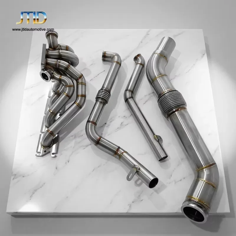 Premium Stainless Steel S58 Turbo Manifold for BMW G80 M3 G82 M4 Performance Racing Exhaust Header Downpipe Kit Upgrade