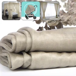 67x150cm Silver Fiber Mesh Fabric Non-toxic Conductive Radiation Proof Blocking EMF/RF Transparent Mosquito Net Fabric Curtain