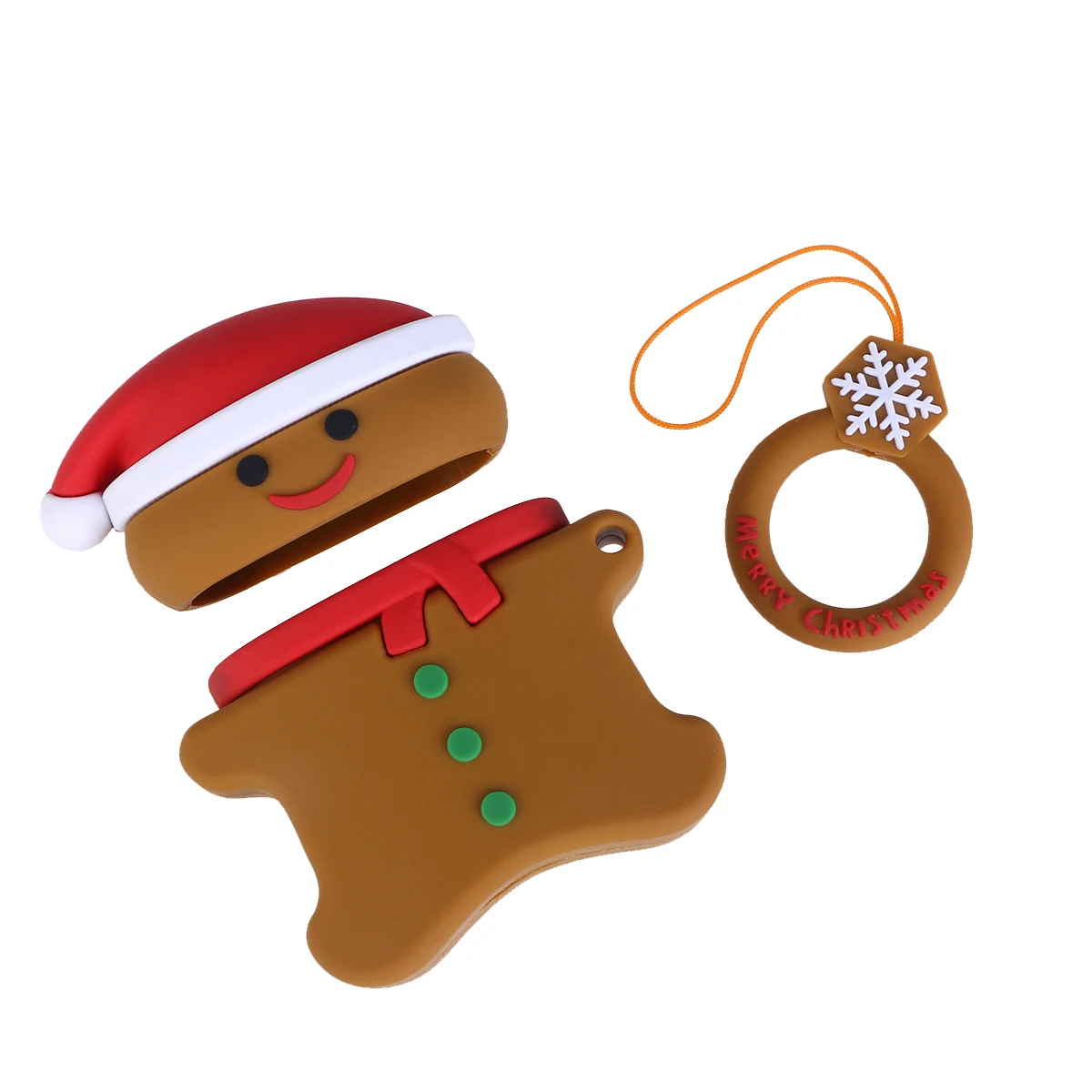 

Stylish Wireless Earphone Case Durable Cartoon Headset Cover Shockproof Scratch Resistant For Outdoor Gift With Ring