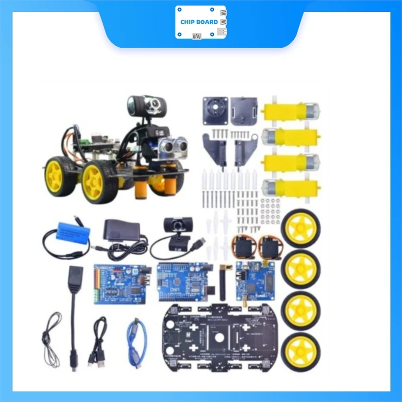 XiaoR Geek DS Robot Car: An Arduino-compatible kit with WiFi, HD FPV camera for STEM learning and remote control.