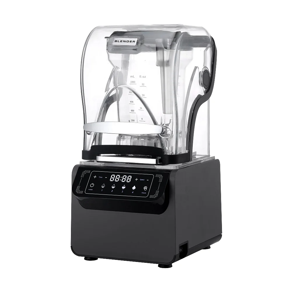 

MT BL802S Intelligent Commercial Blender For Home Hotel Use 1.8L Juice Bar Plastic Ice Crush Jug Soundproof Cover Durable
