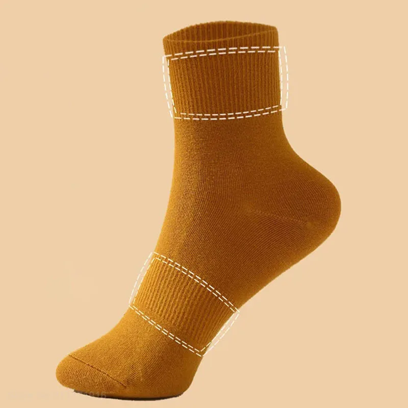 5 Pairs/lot Youpin Fashion Socks Women Spring Solid Knitted Striped Cotton Socks Girls Casual Socks Ladies Breathable Sox