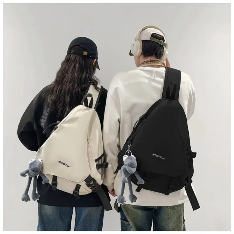 Solid Nylon Casual Crossbody Bags Simple Versatile Large Capacity Popularity Shoulder Unisex Bags 2024 Fashion Couple Style