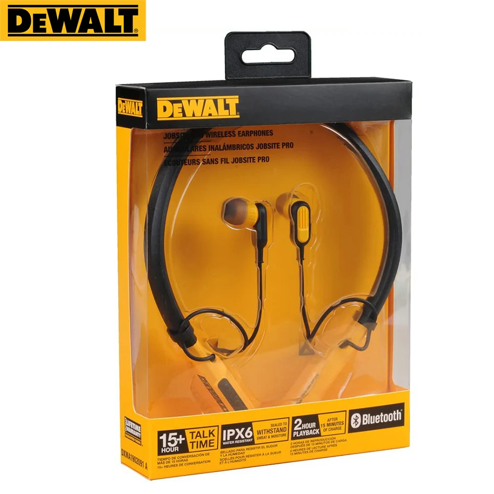 DEWALT ワイヤレス Bluetooth イヤホン ジョブサイト プロ ネック