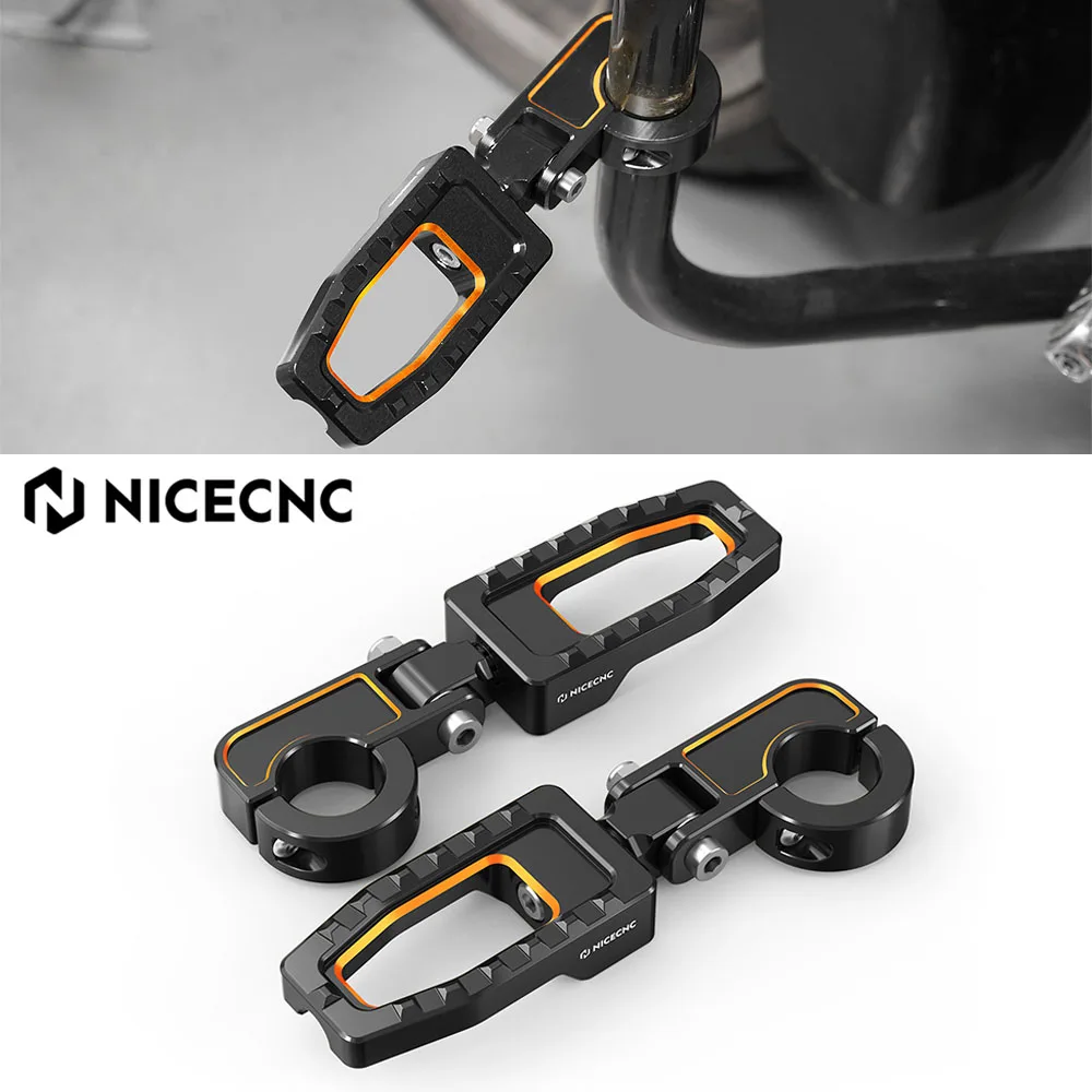 

NICECNC For Harley Street Glide /Special 2014-23 Engine Bumper Footpeg Footrest For Harley Road King Electra Glide Ultra Limited