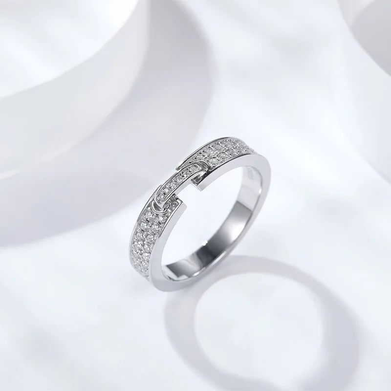 WUIHA 925 Sterling Silver D Color Real GRA Moissanite Diamonds Wedding Band Engagement Rings Ring Set Fine Jewelry Wholesale image 5
