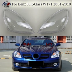 For Benz SLK-Class W171 2004-2010 Front Headlamp Cover Transparent Lampshades Lamp Shell Masks Headlight Shade Lens Plexiglass