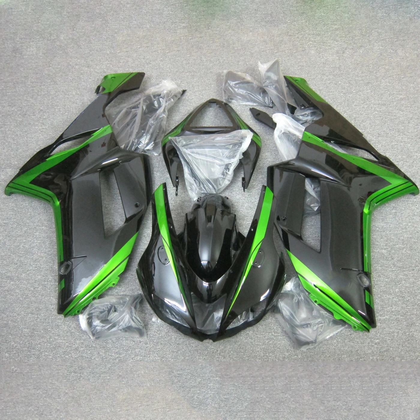 

Style New ABS Fairings Kit Fit For Kawasaki Ninja ZX-6R ZX6R 636 2007 2008 07 08 Bodywork Set Cool Black Green