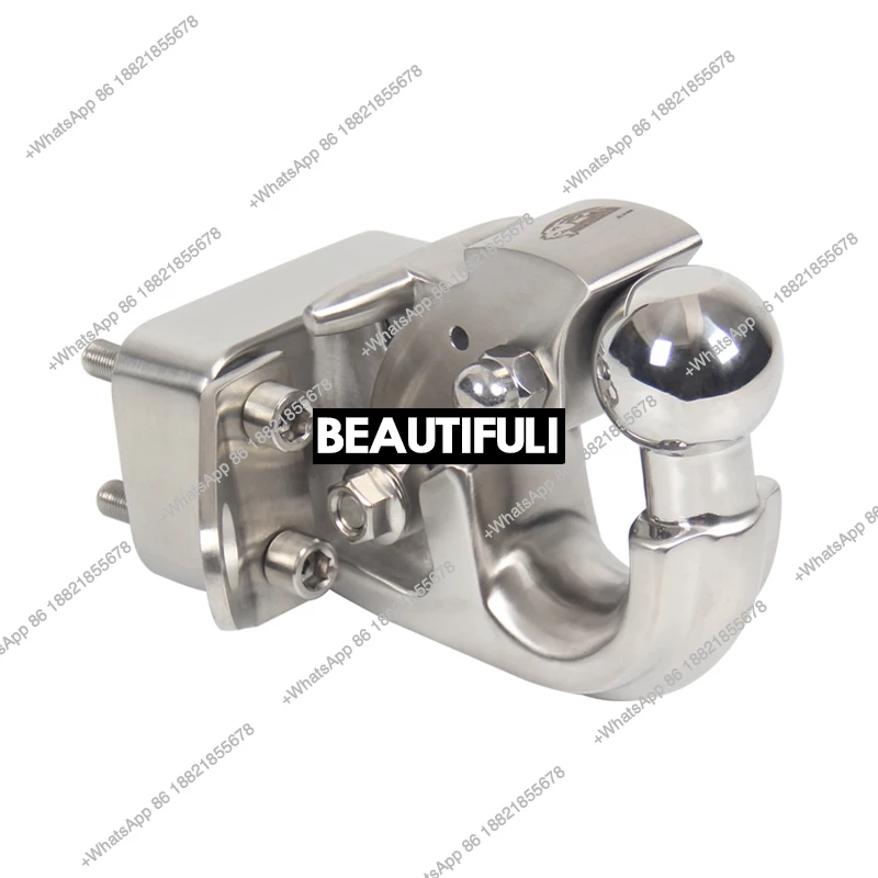 Stainless Steel European Style Trailer Hitch With Integrated Trailer Ball Off-road Refit Parts Tow Hook Accessories
