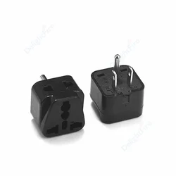 Universal America 2 in 1 EU UK AU To US Travel Adapter Plug Type B Canada Thailand Electric Power Charger 2AC Port Convert