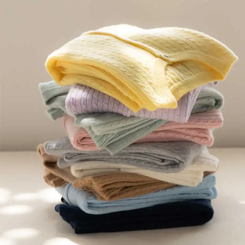 

2025 кардиган с круглым вырезом, осень-зима, женский свитер, новые повседневные универсальные топы, однобортный однобортный вязаный свитер с длинными рукавами