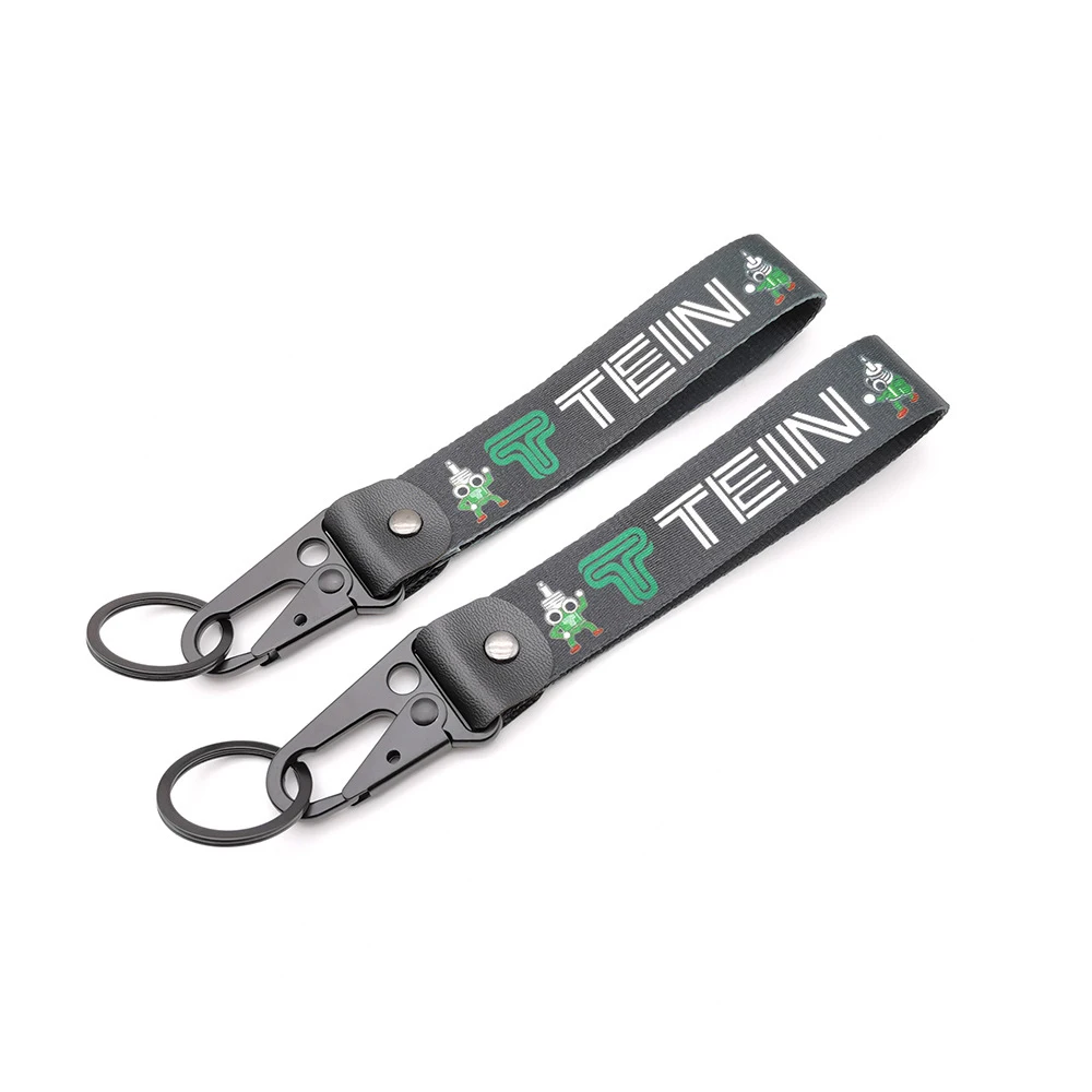 New Jdm Style Key Ring Car Accessories Auto Key Tag Racing Car Motorcycle Keychain Steel Spring Clip Key Pendant Car Keychain