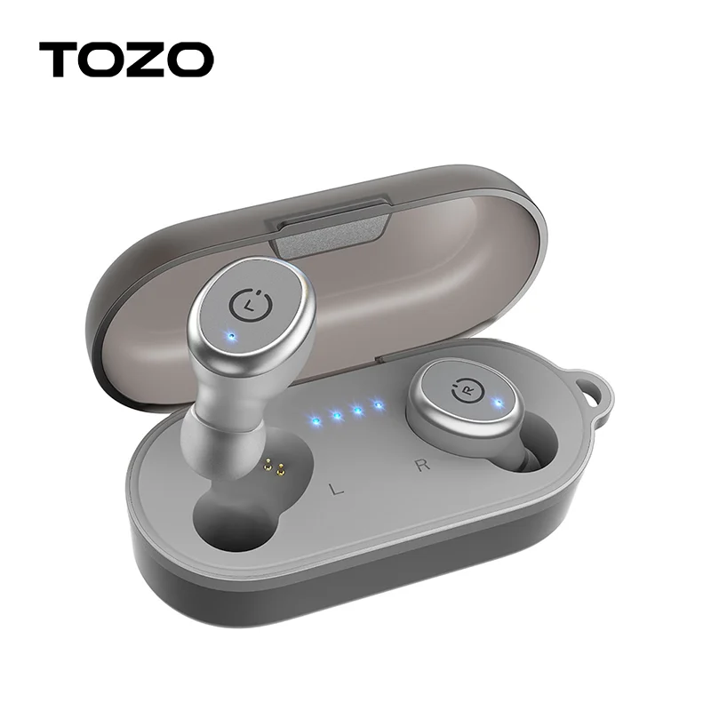 Tozo T10 Bluetooth 5.3 Oortelefoon, Draadloze Oordopjes Met Grote Bas, IPX8 Waterdicht, 45H Speeltijd, ingebouwde Microfoon Voor Sport