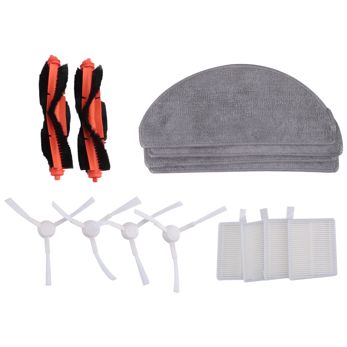 Peças de reposição para Xiaomi Robot Vacuum, Mop Cloth, Escova lateral, Filtro Hepa, Acessórios, E10, E12, E10C