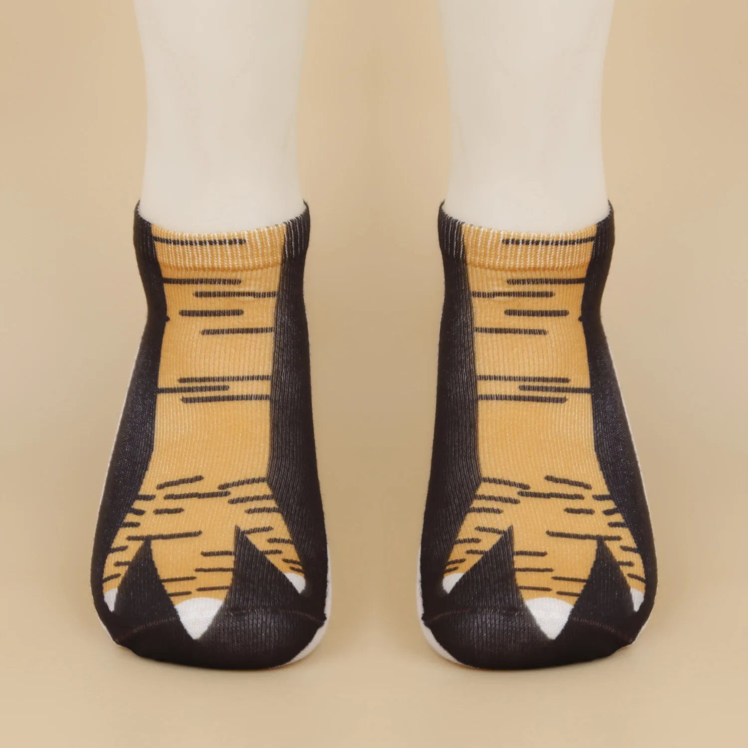 جوارب مضحكة ثلاثية الأبعاد على شكل مخلب الدجاج للرجال والنساء، مريحة للتجمعات والحفلات