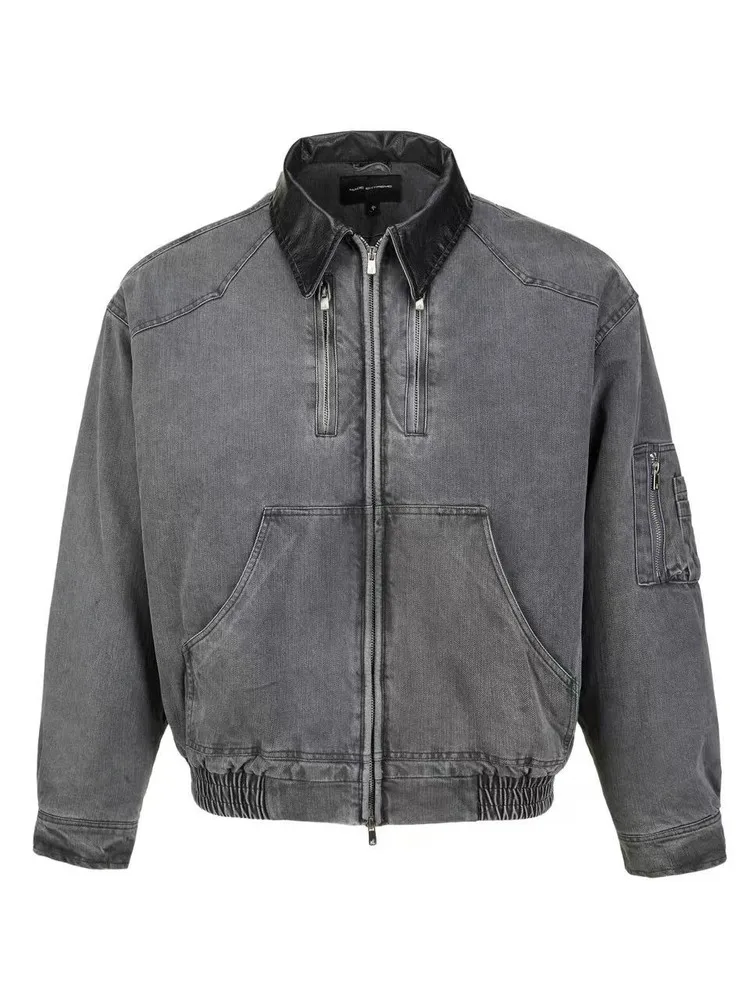 

Waed out Bamboo Cotton Jaet Vintage American Sle Turn-down Collar Barn Wind High-End Feel Winter Coat Men's Women's