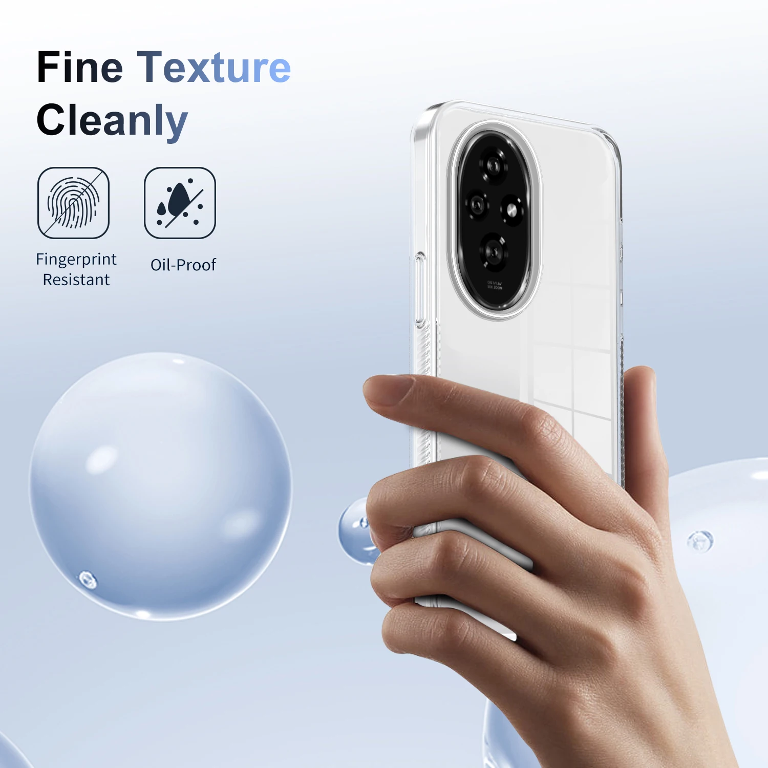 Transparente Hülle für Huawei P60 Mate 60 Honor 70 90 X7A X8A X9A X6S X8 X6A X7B X8B X9B 200 Pro Lite Weiche Rutschfeste Klare Schutzhülle – Detail 6