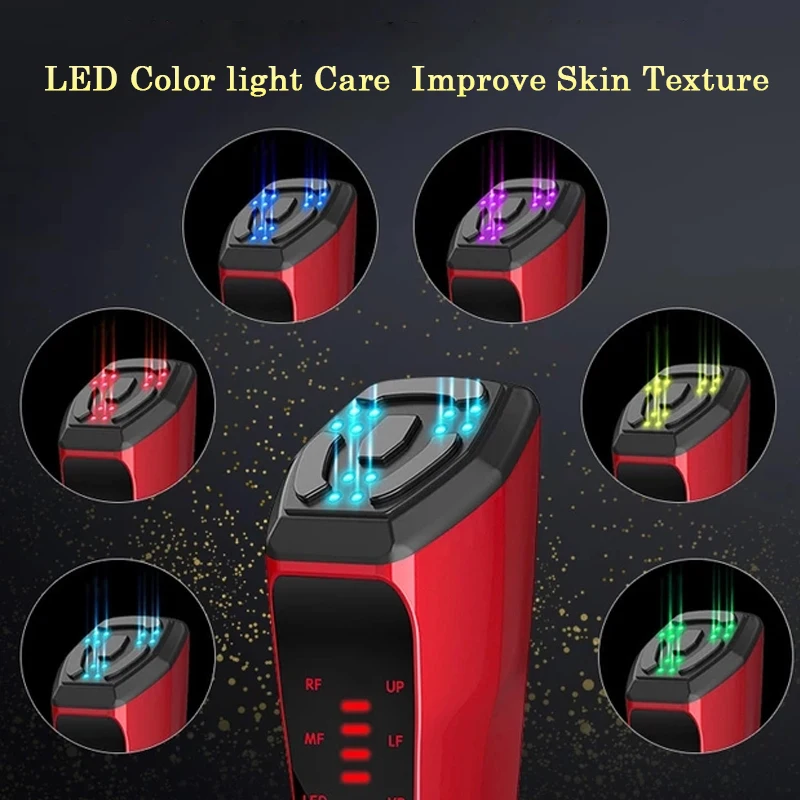 家庭用美容EMS機器 6 in 1 フェイスリフティングデバイス EMS 若返りフェイスマッサージャー 光子光療法