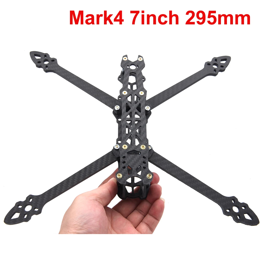 FPV 레이싱 드론 쿼드콥터 프리스타일 프레임 키트, Mark4 Mark 4, 7 인치, 295mm, 295 암 두께 5mm