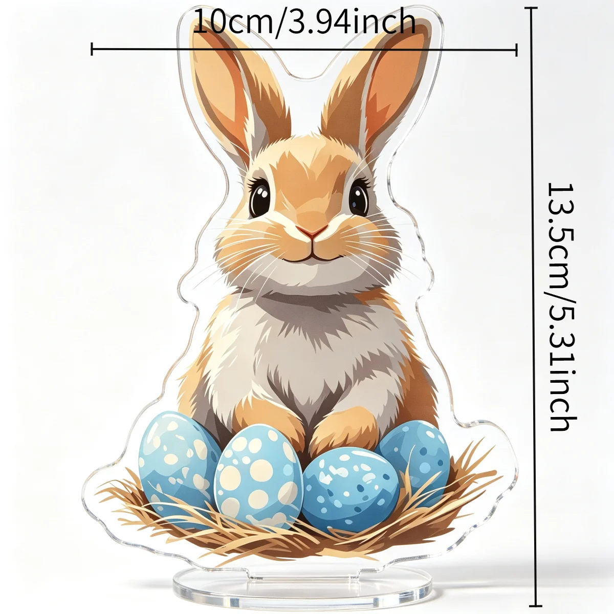 1PC Easter Bunny Acrylic stand-up brand Easter theme Desktop collection Decoration