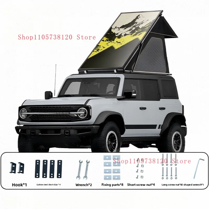 Factory Hot Selling Roof Tent Ultra-Thin Aluminum Alloy Automatic Quick Opening Four-Season Double-Layer Silent Car