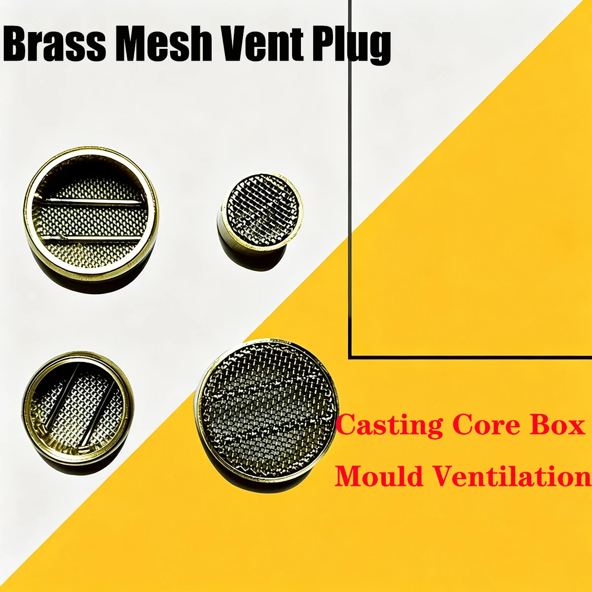 20pcs Brass Mesh Vent Plug Air Breather Vent for Casting Core Box Hot Cold Core Box Mould Ventilation