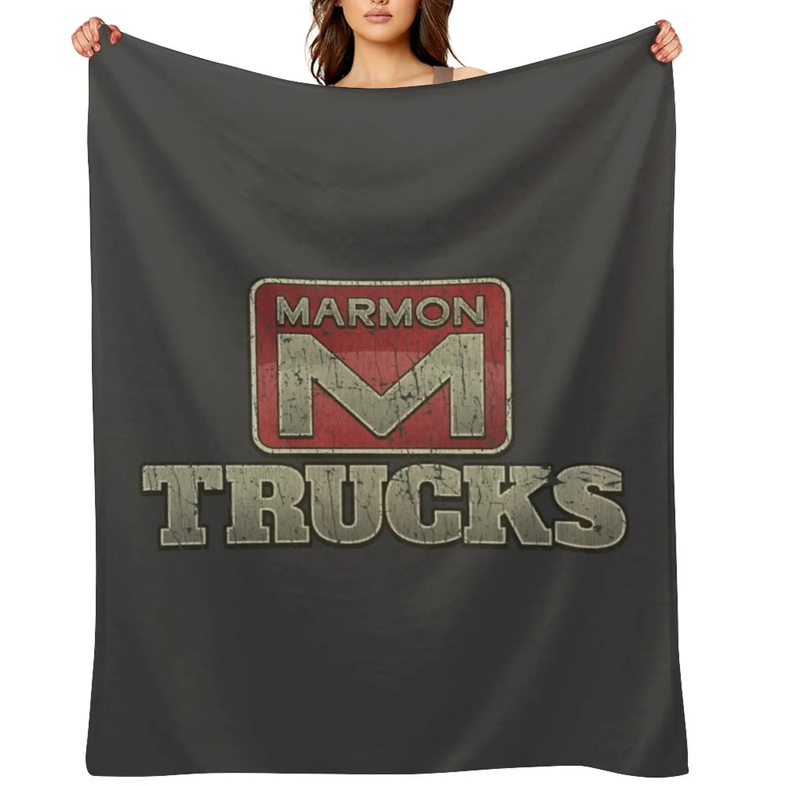 

Marmon Trucks 1963 Throw Blanket Sofa Personalized Gift Softest Travel Blankets