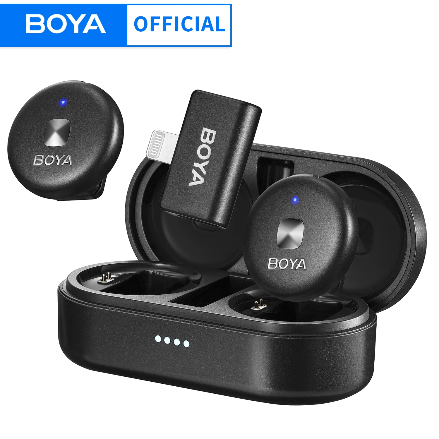 

BOYA Omic D/U Wireless Lavalier Lapel Mini Microphone Condenser Mic for iPhone iPad Android Smartphone Video Live Broadcast Vlog