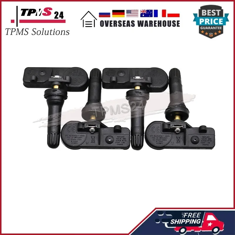 

4шт 13528563 Автомобильный датчик системы контроля давления в шинах TPMS для Chevrolet Silverado GMC Sierra 1500 2019-2021 433 МГц
