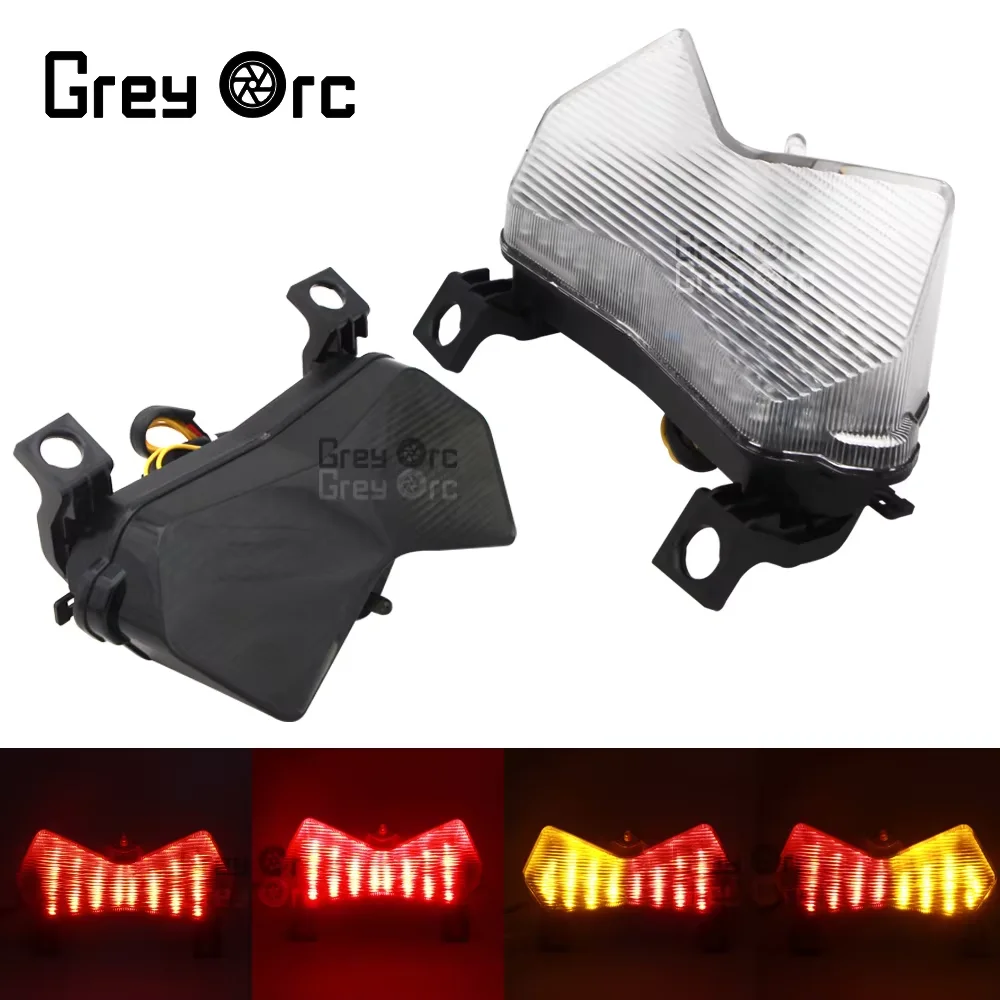 

12V Motorcycle LED Taillight Brake Signal Turn Signal Integration For Kawasaki Ninja ZX 6R Z750 Z1000 Accessories