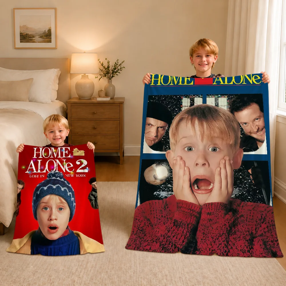 Movie Funny Art H-Home alone Warm Soft Plush Blanket For Sofa Living Room Nap Home Bedroom Travel Gift Flannel Pet Hogar