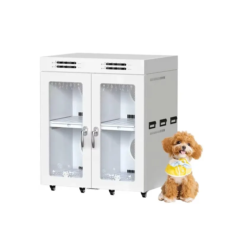 Pet Hair Dryer Machine Box  Heat Control, Anti-Noise Design and Complete Grooming Kit for Fast Drying and Healthy Skin