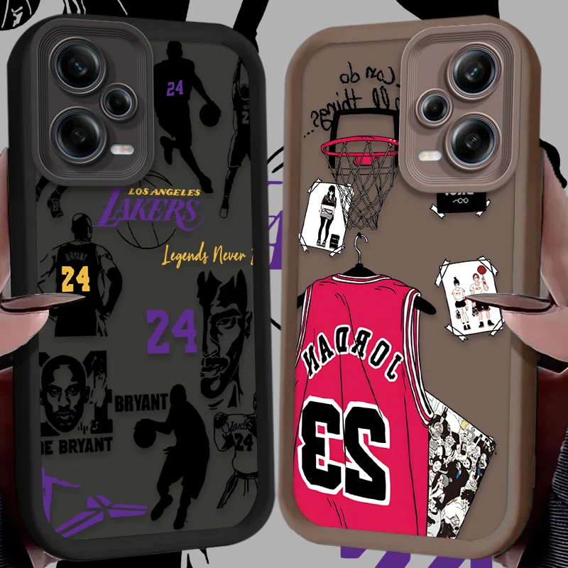 Basketball Star Cool Case for Xiaomi Redmi Note 13 12 11 Pro Plus 4G 5G 12S 11S 10S 10 9 9S 8 12C 13C A3 Soft Silicone Funda