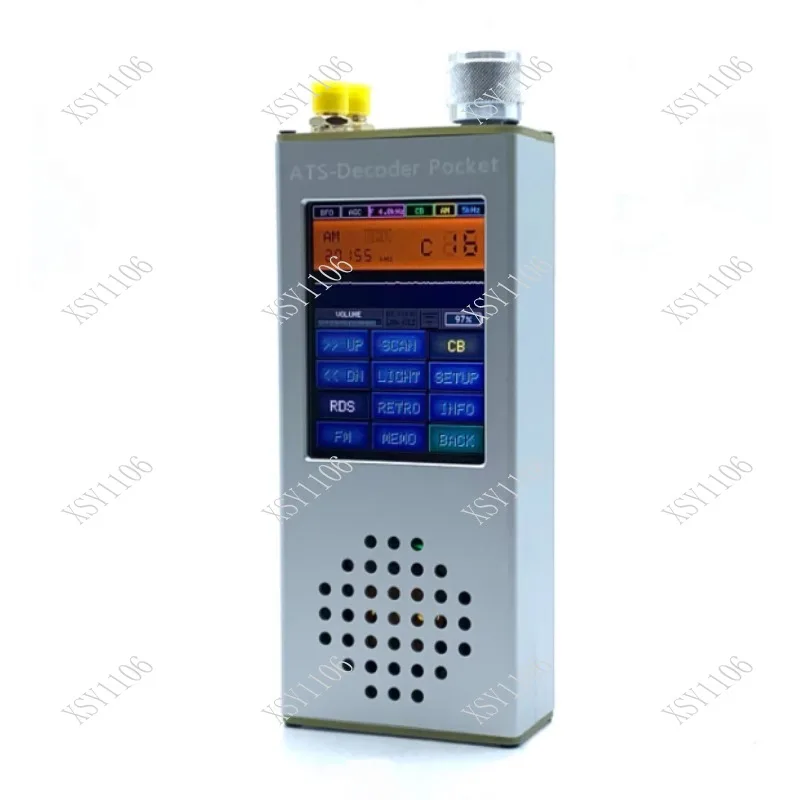 Pocket-sized Handheld Full-band Radio ATS-Decoder Portable Receiver Device