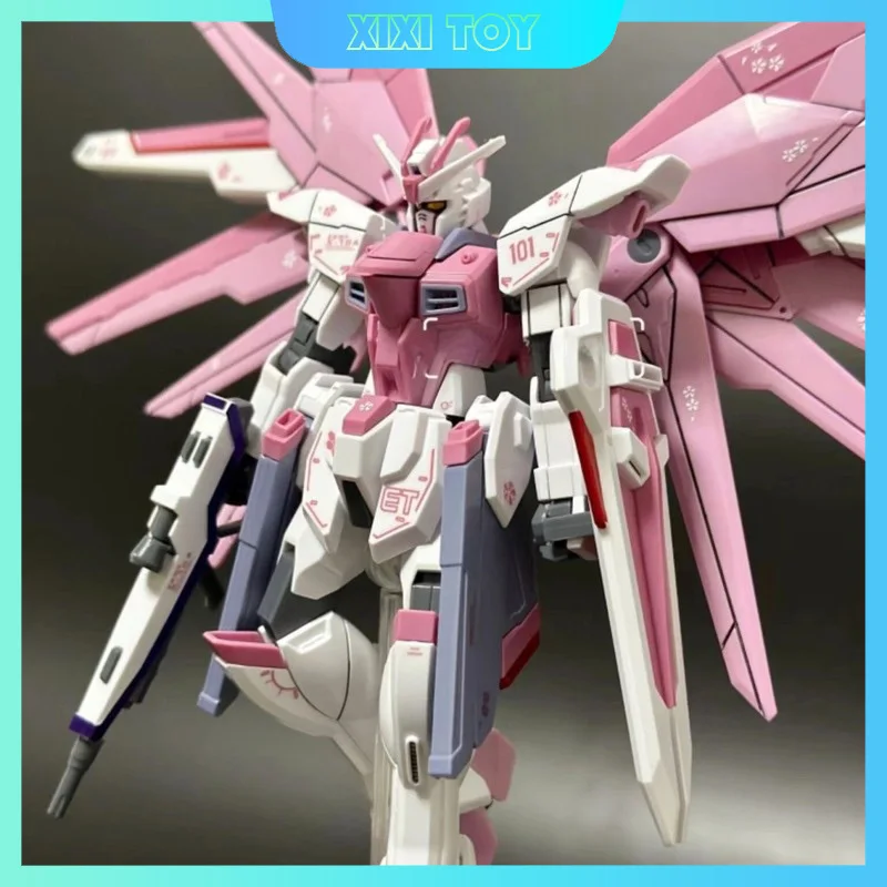 Hg 1/144 Zy-06 Freedom Assault Cherry Blossom Assembly Model Sakura Pink Collection Movable Figure Desktop Ornament Toy Gift