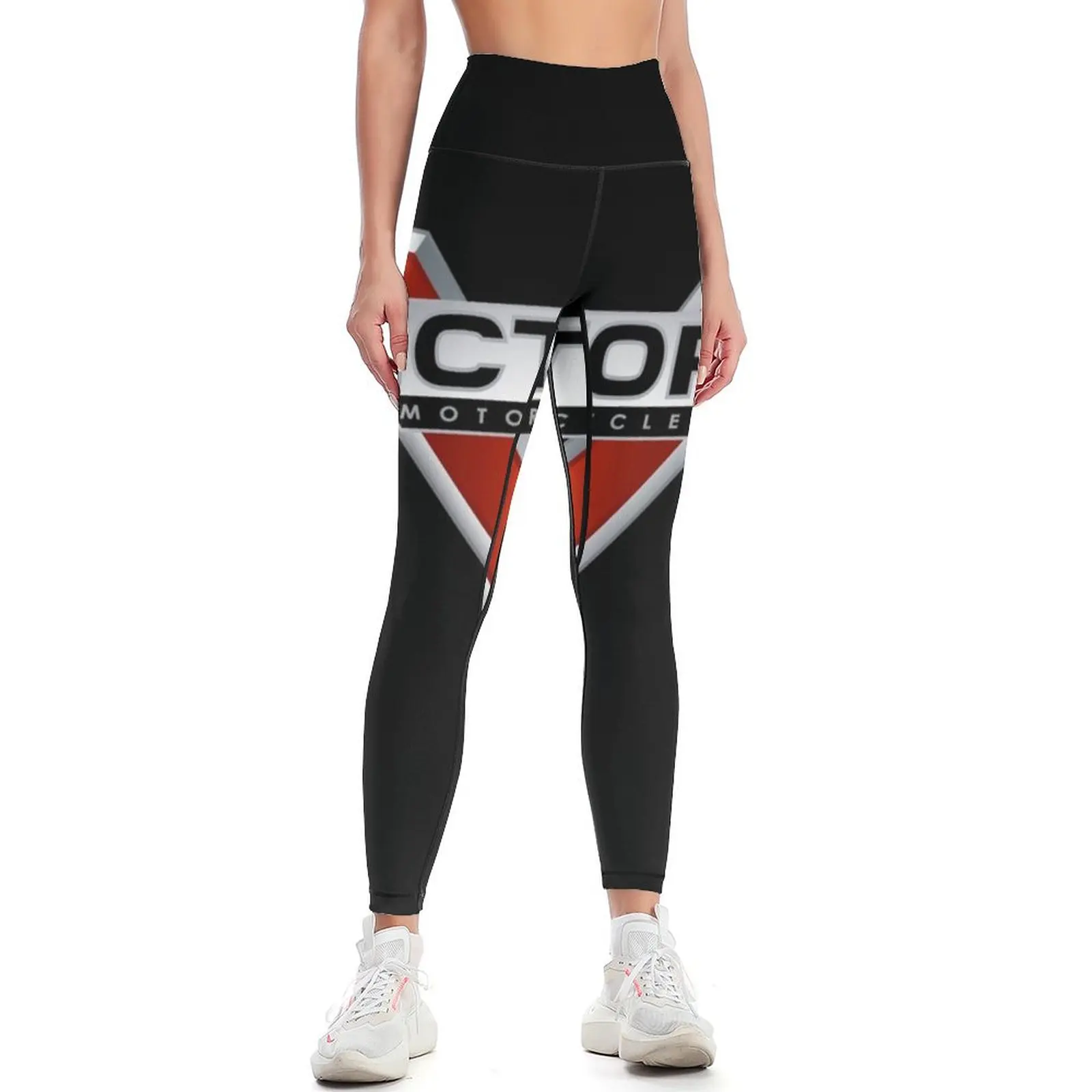 

Victory Motorcycle Long Sleeve T Shirt Leggings Sports pants woman sport set sports for gym Womens Leggings