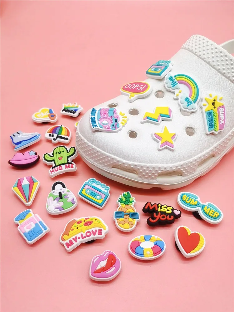 New Design Cartoon Shoe Charms PVC Buckle Decorations Funny Women's Clog Shoes Accessories Fit Bracelet Adult Kids Party Gifts